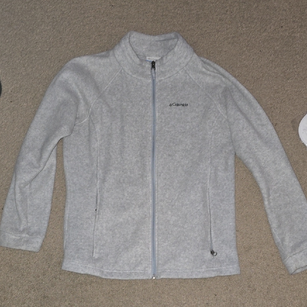 Columbia Light Gray Fleece Jacket